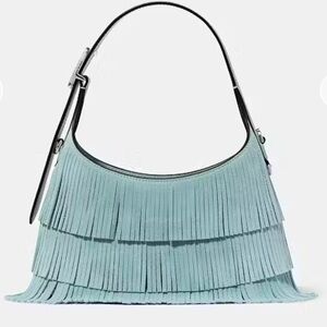 NWT Kate Spade ♠️ Aqua Fringe Crossbody Bag